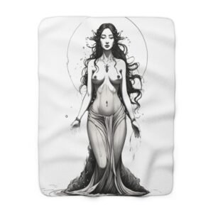 Sherpa Fleece Blanket - Lake Godess