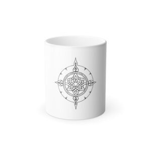 Color Morphing Mug - Celtic Knot Design, St. Patrick's Day Gift, Irish Coffee Cup, Unique Tea Mug, Magic Heat Sensitive Cup, Decorative