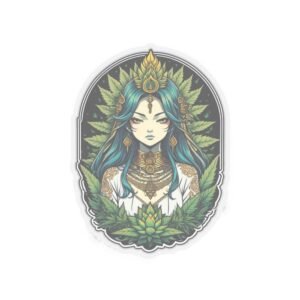 Goddess Kiss-Cut Stickers - Spiritual Boho Decor, Laptop Decal, Car Bumper Sticker, Phone Case Accessory, Water Bottle Label
